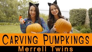 Carving Pumpkins  Merrell Twins