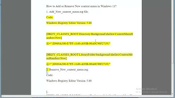 Add/Remove New context menu in Windows 11