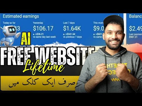 Lifetime Free Domain and Hosting for WordPress in 2024 | How to Create a FREE Website Using AI