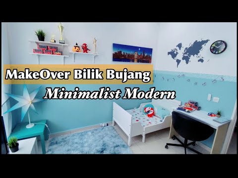 MAKEOVER Bilik Anak Bujang konsep iMinimalisti Modern Tahun 