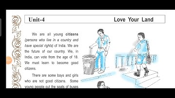 sem-2 std-8 Read more unit-4  love your land