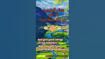 سورة الأحزاب وبشر المؤمنين #قران_كريم #سورة_الأحزاب #قرآن #تلاوة #تلاوات #تلاوة_خاشعة #quran