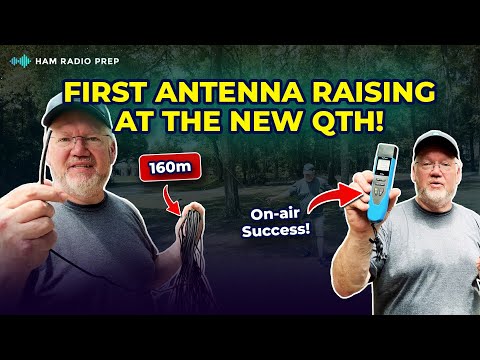 First Antenna at the New QTH – 160m Dipole Build & Test!