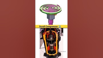 Scroll compressor animation video 👷‍♂️⚙️ #cad #animation #engineering #mechanical 🔥