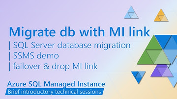 Demo of a database migration from SQL Server to SQL MI with Azure SQL Managed Instance link feature