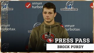 Brock Purdy on ‘Embracing’ the Challenges of Playing on the Road vs. Eagles | 49ers