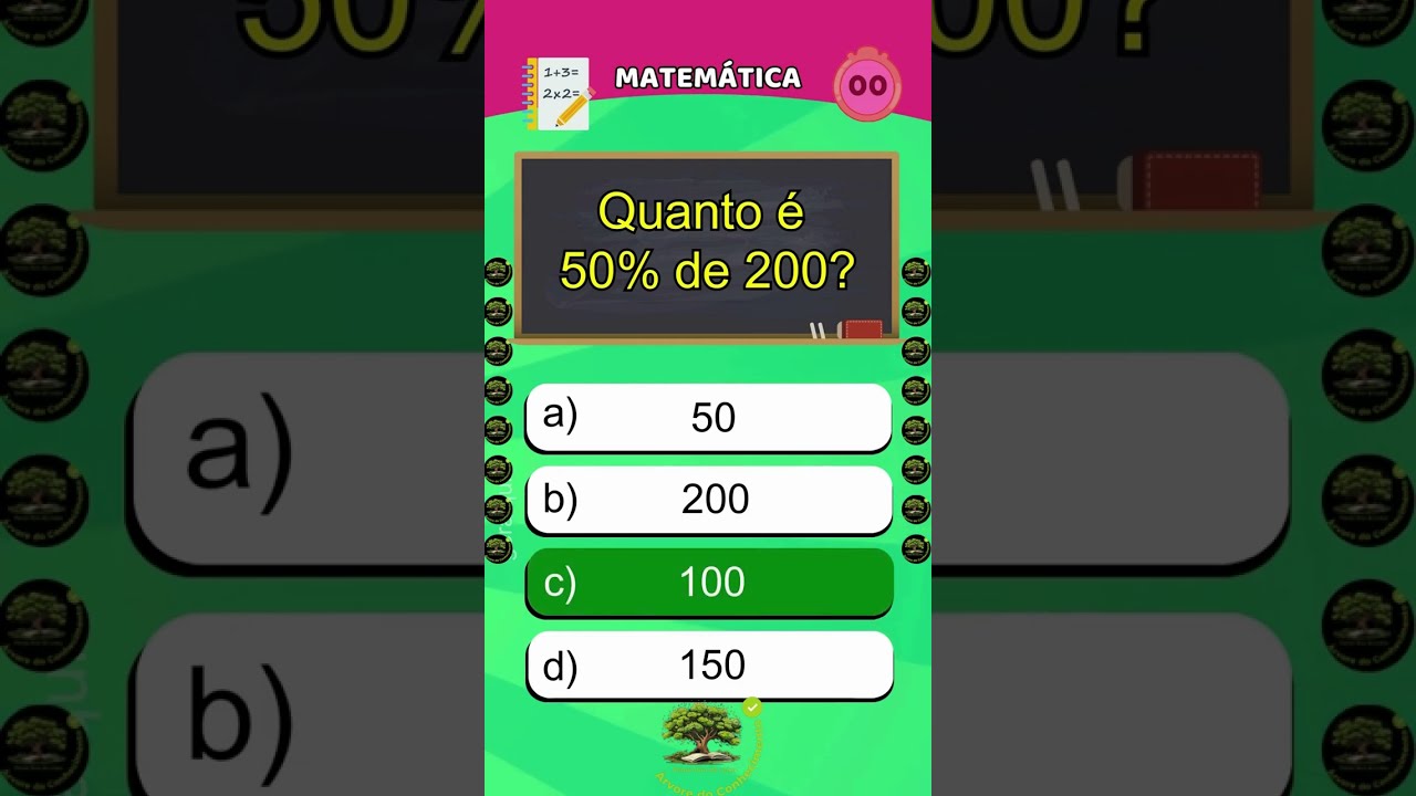 Quiz de Matemática - Parte 1 #quizbr #quizmatematica #tiktoktrivia202