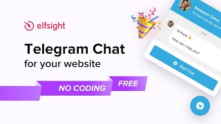 #1 Telegram Chat Widget for Website 🌟 Elfsight