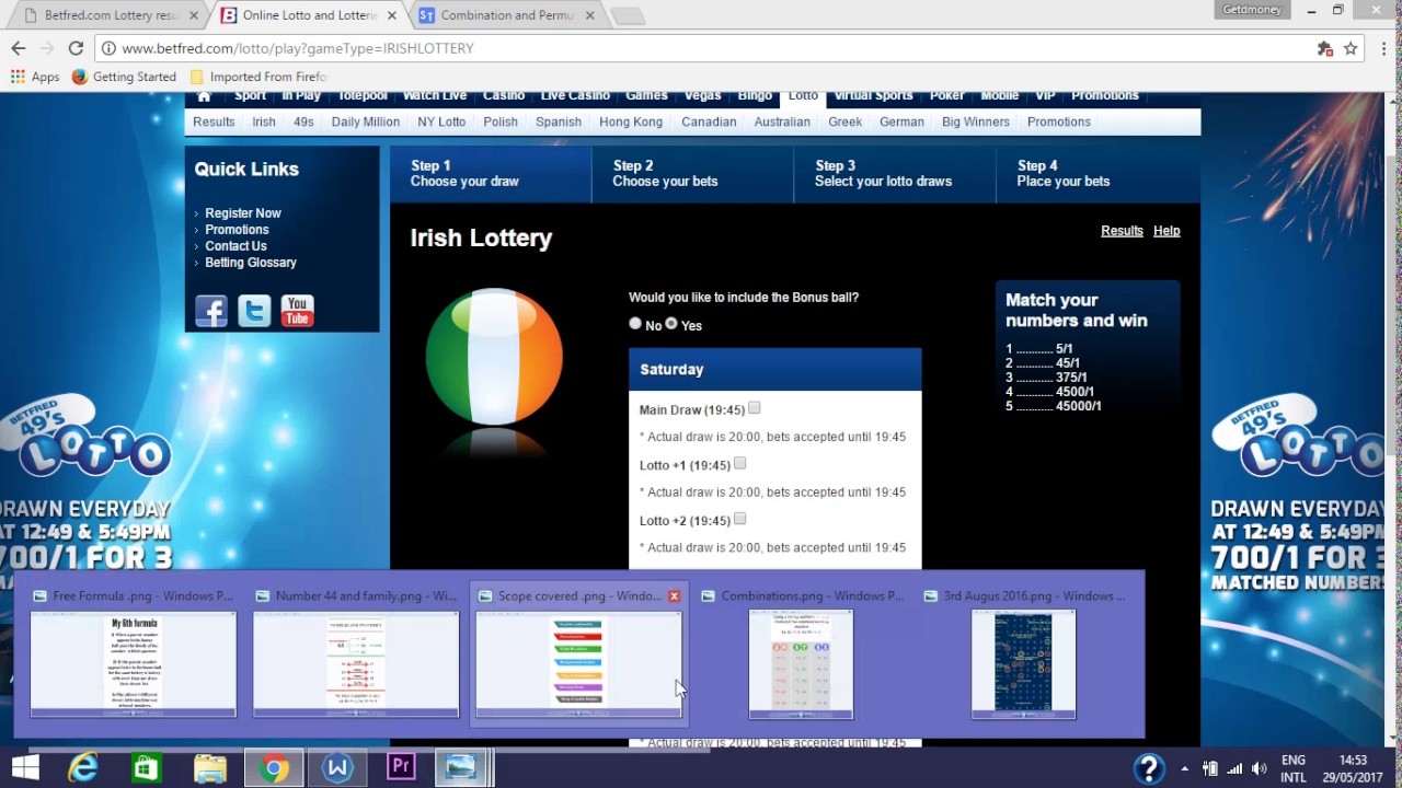 betfred irish lotto results