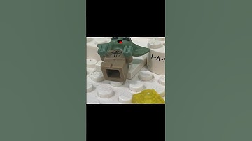 Do you like the snow baby grogu? (Lego animation) #meme #lego #animation