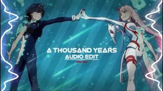 Christina Perri - A Thousand Years | [ Audio Edit ]