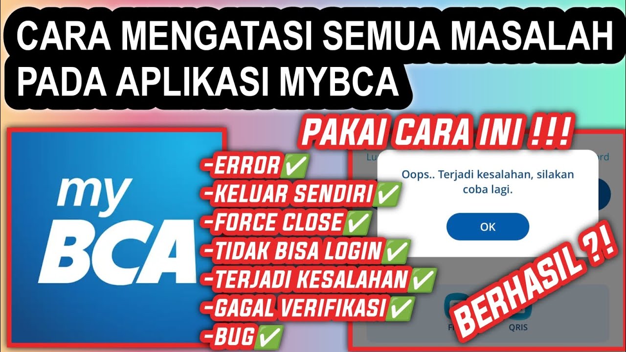 [Terbaru] Cara Mengatasi MyBca Error | Kenapa MyBca Tidak Bisa Login ...