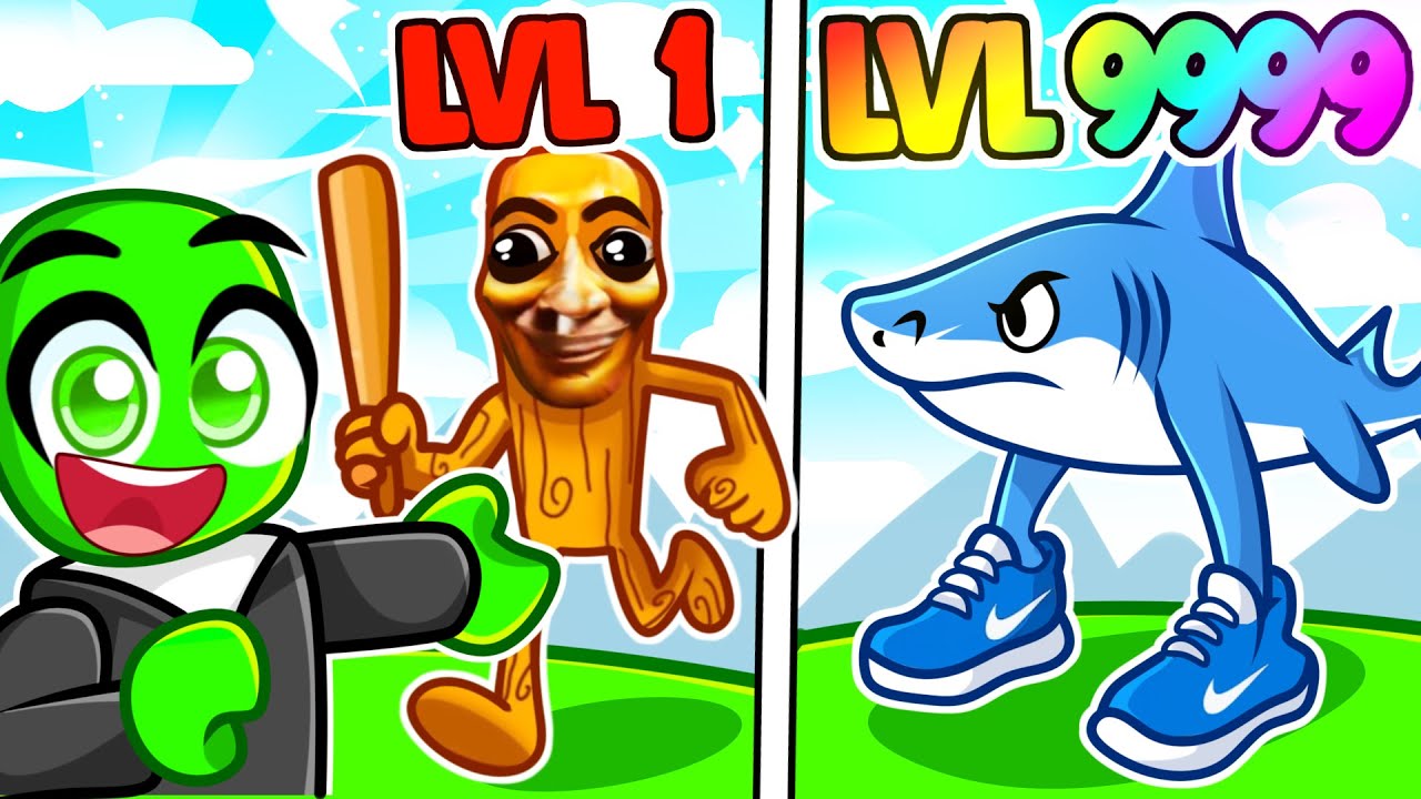 EWOLUCJA BOMBARDIRO CROCODILO, TRALALERO TRALALA i wiele więcej od 1 POZIOMU do 100 POZIOMU!