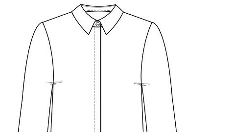 How to draft Concealed Button placket