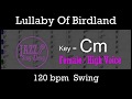 Lullaby of birdland  with intro  lyrics in cm female  jazz singalong