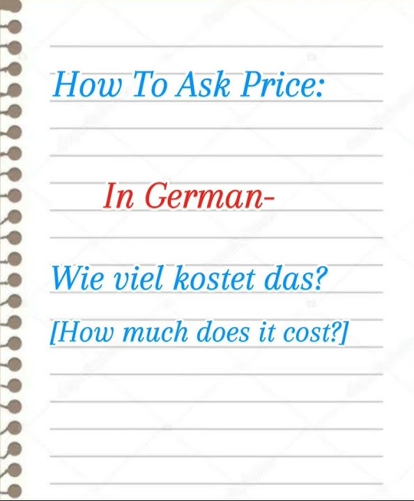 How to Ask Price in German #germanlearning #german #language
