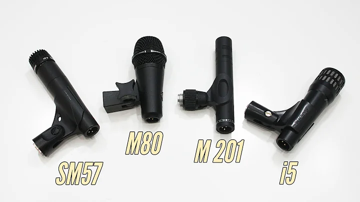 Four Snare Drum Mics Compared at BDC: SM57, M80, M 201 & i5