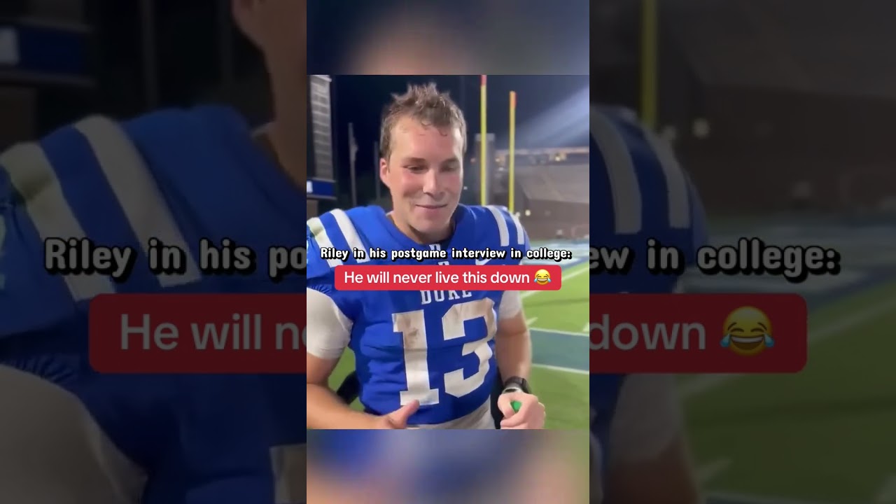 Riley Leonard said more people know him for being a guy who asks for an extension in college 😂