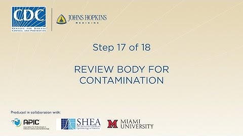 Inspect Body for Contamination (Step 17/18)