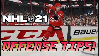 NHL 21: OFFENSE AND PUCK CONTROL TIPS!