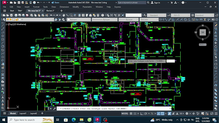 Hướng dẫn vẽ nét đứt ở model trong autocad 2023