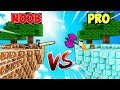 ISLA de LUCKY BLOCKS NOOB vs ISLA de LUCKY BLOCKS PRO 😱 MINECRAFT MODS