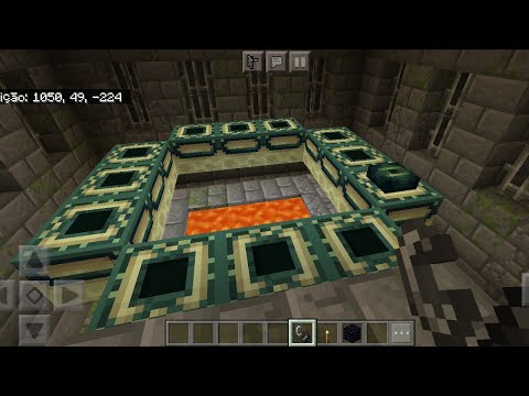 Mcpe: Seed com 4 ferreiros , Fortaleza, portal do Fim , Diamantes ,ouro ,( atualizada 1.16.1)