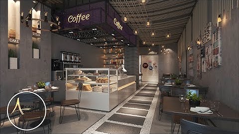 Animation | Vray Vantage Render |#cafe  animation #vantage #animation #3dmax #interiorrender