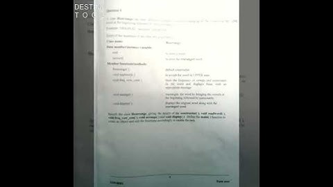 ISC 2019 Computer Science Boards Question Paper