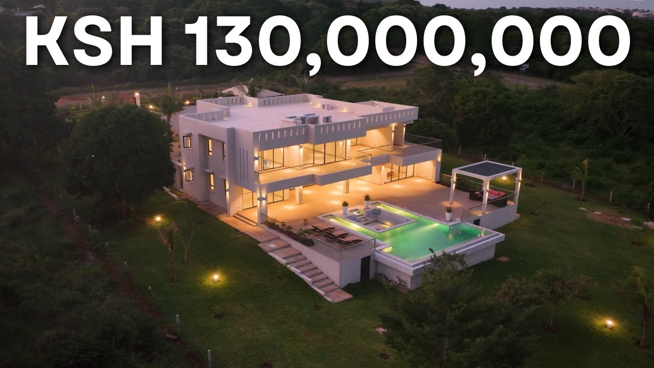 Inside Ksh.130,000,000 4 Bedroom Mansion House Tour in Vipingo Ridge Coastal Kenya #property #villa
