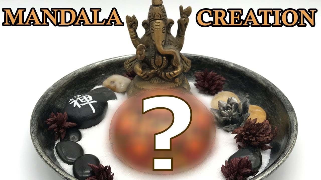 Mandala Dot Painting Art on  Rock Beach Pebble Tutorial Painting Dotting Mandalas