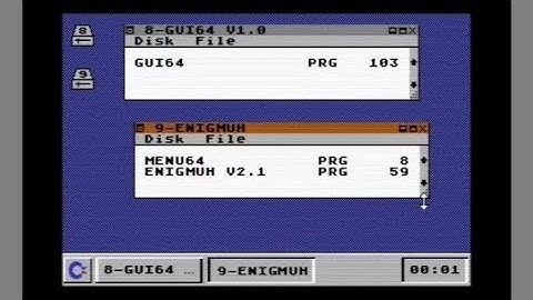 GUI64 Graphical Desktop Basic Usage - C64