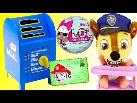 Paw Patrol Chase Learns To Use Magic Mailbox And Wins Biggest Toys Ever