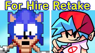 Friday Night Funkin' VS Dorkly Sonic For Hire | Funkin' for Hire Retake [FANMADE DEMO] (FNF Mod)