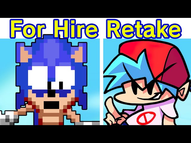 Friday Night Funkin' VS Dorkly Sonic For Hire | Funkin' for Hire Retake [FANMADE DEMO] (FNF Mod) class=