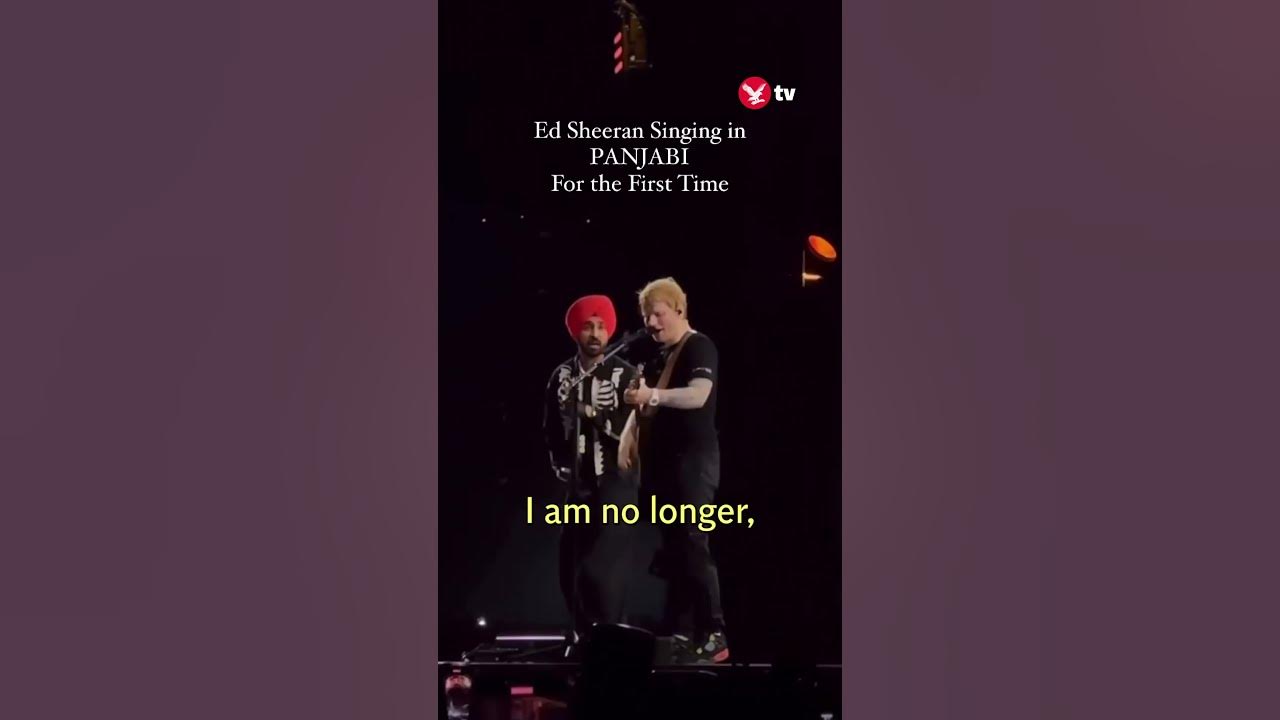 Ed Sheeran sings in Punjabi for first time #shorts