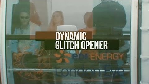 After Effects Template: Dynamic Glitch Opener