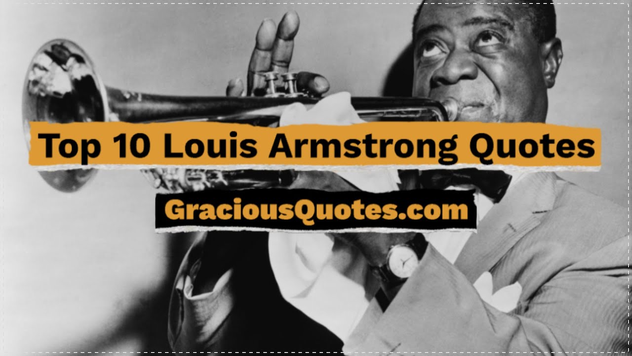 Music is Life Itself Louis Armstrong Inspirational Quote 