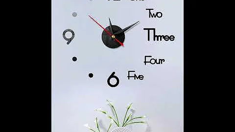 Enjoy DIY Make your own unique wall clock - Modern Design 3D DIY Wall Sticker Clock