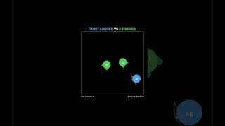 Frost Archer VS 2 Zombies Simulation. Who Will Win?! #ballsbattle #versus #shorts #bouncingballs