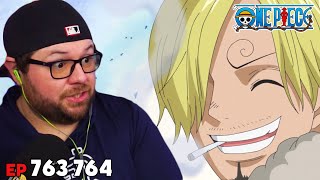 Sanji's True Identity! One Piece Reaction - Episode 763 & 764