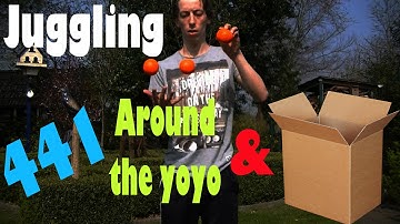 Juggling 441, the box and around the yoyo (also slowmotion)