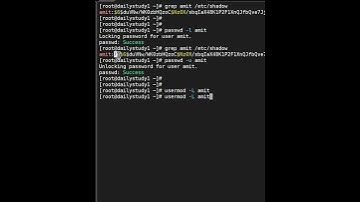 How to lock and unlock a user in Linux |DailyStudyLinux #linux #learnlinux #linuxinterviewquestions