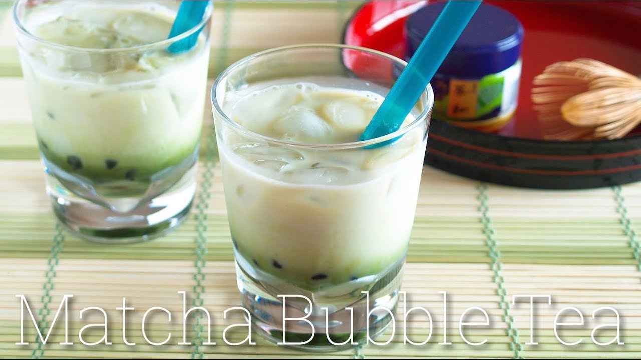 How to Make Matcha Bubble Tea (Vegan Boba Recipe) 抹茶珍珠奶茶 | OCHIKERON | Create Eat Happy :) | ochikeron