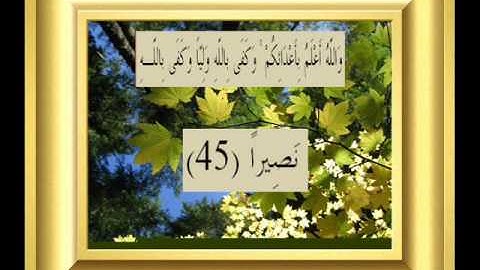 القران الكريم سورة النساء الأية 45.wmv