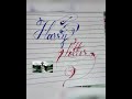 Harry Potter|Pen Calligraphy|Movies and Books|Calligraphy Arts by Shubh Bansal|
