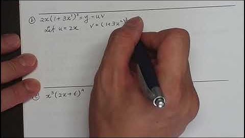 Differentiation Product Rule (A Level Chapter 9.4)