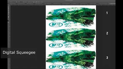 M&R Digital Squeegee White Tee shirt printing methods