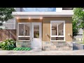 Casa 5x10 metros con 2 habitaciones | 5x10 House Plans