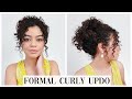 FORMAL CURLY HAIR UPDO TUTORIAL
